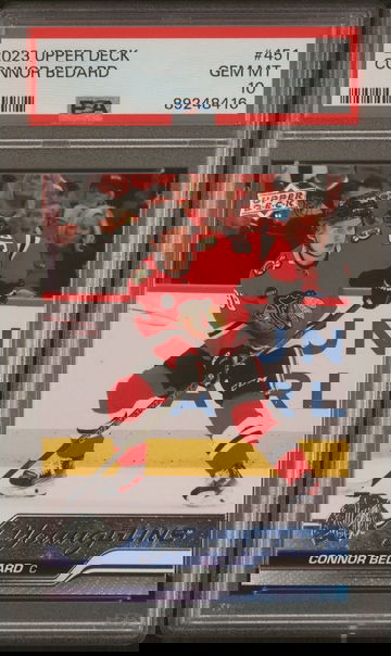 2023 Upper Deck Series 2 Connor Bedard Rookie Young Guns RC #451 PSA 10 Gem Mint