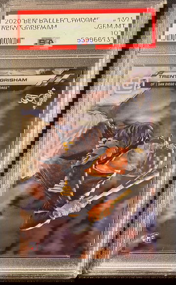 2020 Trent Grisham Ben Baller Chrome PSA 10 