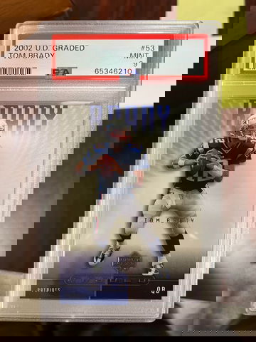 2002 Upper Deck Graded Tom Brady PSA 9