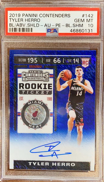 Tyler Herro contenders auto blue shimmer