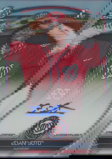 2023 Bowman Chrome Draft Elian Soto Bowman 1st Refractor AUTO #/499 #CPA-ES