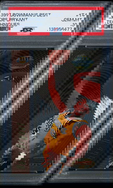 Kobe Bryant 1997 Bowman's Best Techniques PSA 10