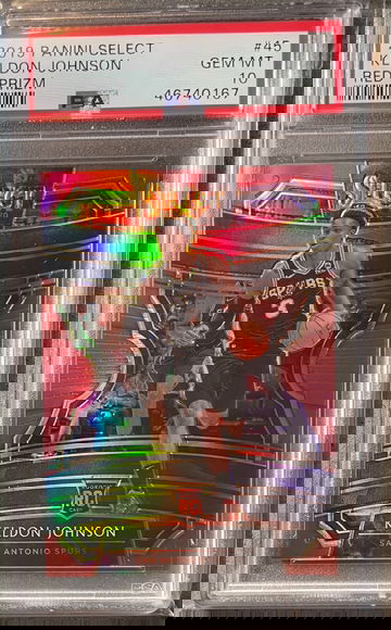 2019-20 Select Keldon Johnson /199 Red Prizm PSA 10 