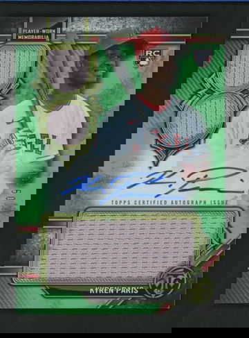 2024 Topps Triple Threads Kyren Paris Rookie /50 Jersey Auto