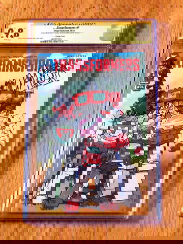 TRANSFORMERS #1 VARIANT CGC SS 9.8 Signature Series signed sketch Daniel Johnson