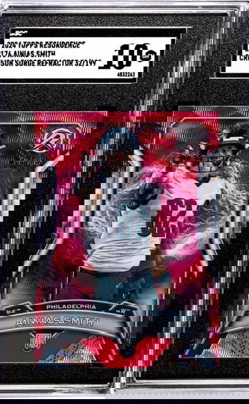 2024 Topps Resurgence #176 Ainias Smith Crimson Surge Refractor /199 SGC 10