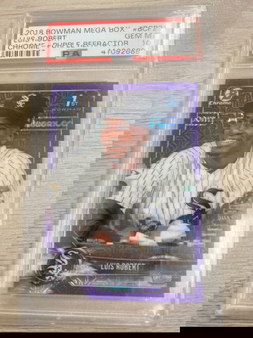 2018 Bowman Mega Box Purple Refractor Luis Robert /250