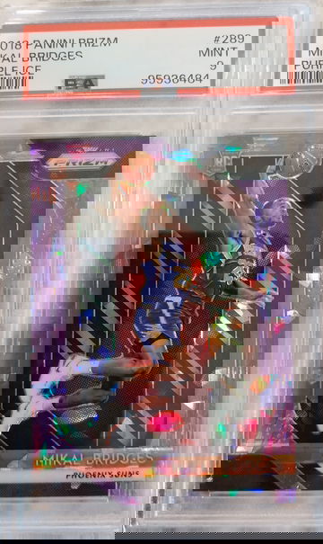  Mikal Bridges 2018 Panini Prizm Purple Ice /149 Psa 9 Mint 