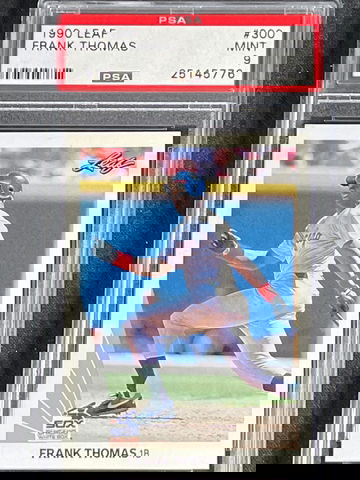 1990 Leaf Frank Thomas PSA 9 Mint