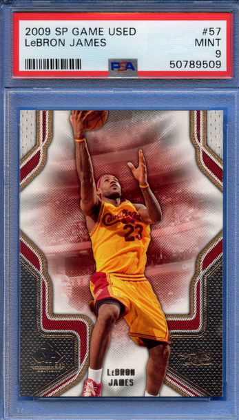 2009 SP Game Used Lebron James #57 PSA 9 MINT
