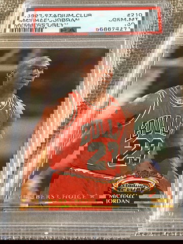 1992 STADIUM CLUB MICHAEL JORDAN PSA10