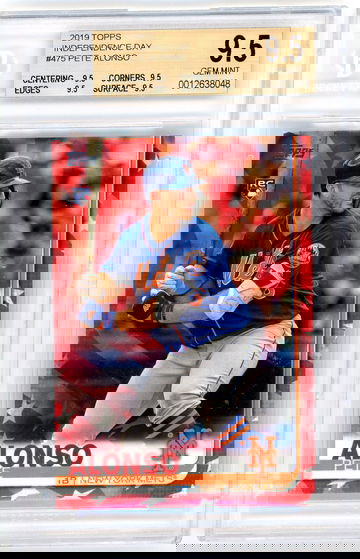 Pete Alonso 2019 Topps Series 2 Independence Day Rookie /76 BGS 9.5 Mets