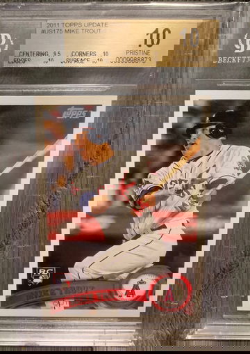 2011 Topps Update Mike Trout BGS 10