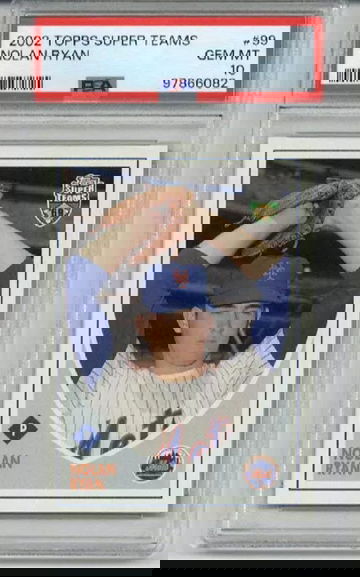 2002 TOPPS SUPER TEAMS #99 NOLAN RYAN CARD NEW YORK METS PSA 10 LOW POP