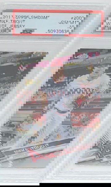 2017 Topps Chrome Mike Trout #200 PSA 10 GEM MINT