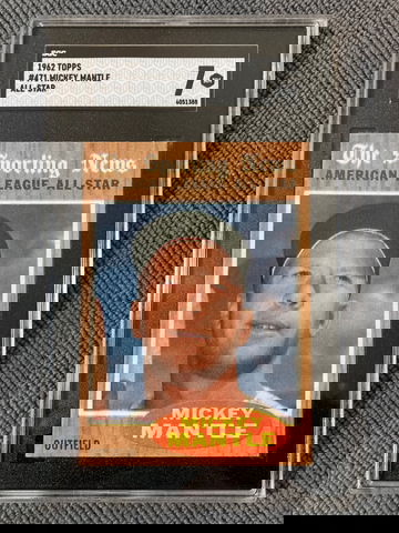 1962 topps Mickey mantle all star sgc 7