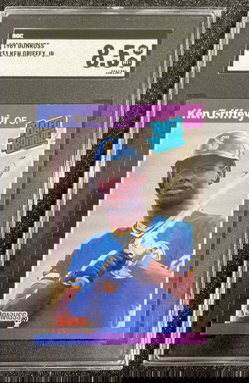 1989 Donruss Ken Griffey Jr Rated Rookie SGC 8.5