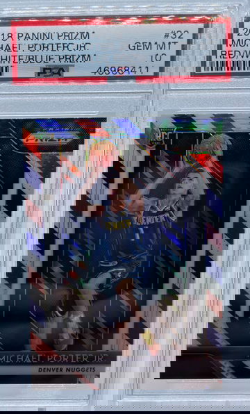 2018 Panini Prizm Michael Porter Jr. Red White and Blue PSA 10 GEM-MINT