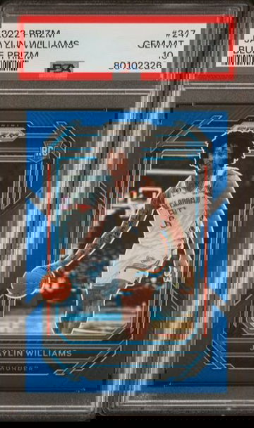 2022 Panini Prizm Jaylin Williams Blue Prizm #247 PSA 10 [BK-1A.40]