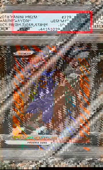 2018 Panini Prizm Choice Prizm Tiger Stripe #279 Deandre Ayton PSA 10 GEM MT
