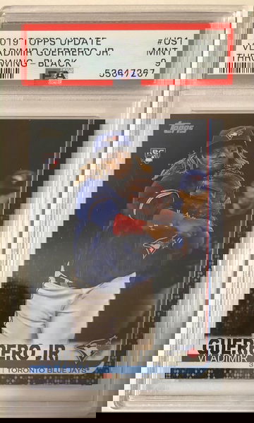 2019 Topps Update Vladimir Guerrero Jr. RC Black Parallel #US1 35/67 PSA 9