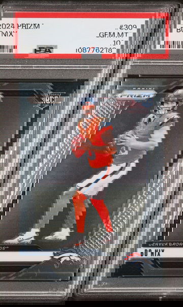 2024 PANINI PRIZM FOOTBALL NFL BO NIX #309 RC ROOKIE PSA 10