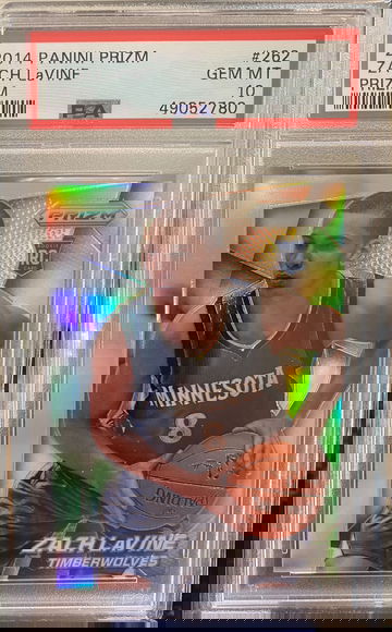 2014 Prizm Zach Lavine #262 Gem Mint 10 Silver Rookie RC pop 46