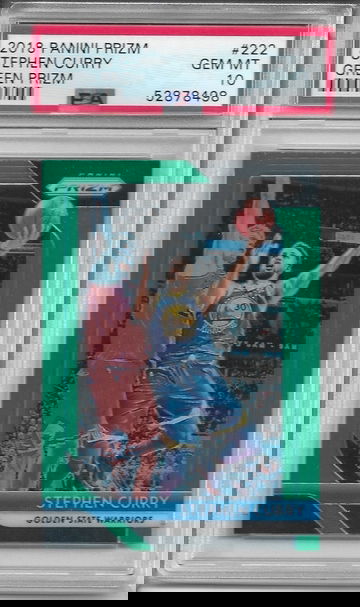Stephen Curry 2018-19 Green Prizm PSA 10