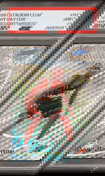 1997 GARY PAYTON STADIUM CLUB HARDCOURT HEROICS #H2 PSA 9