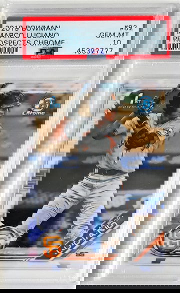 2019 Bowman Chrome Marco Luciano PSA 10 