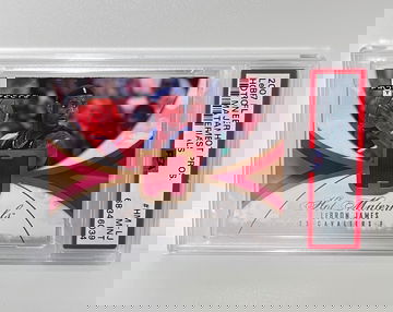 2007 Fleer Hot Prospects Game-Worn Patch Lebron James PSA 9 (POP 7) #HM-LJ