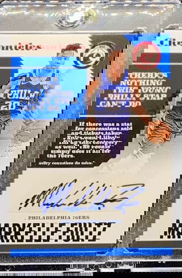 2017 PANINI CHRONICLES MARKELLE FULTZ RC AUTO ROOKIE CARD RED /149 