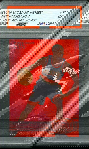 Kenny Anderson 1997 Metal Universe Precious Metal Gems /100 PSA 5