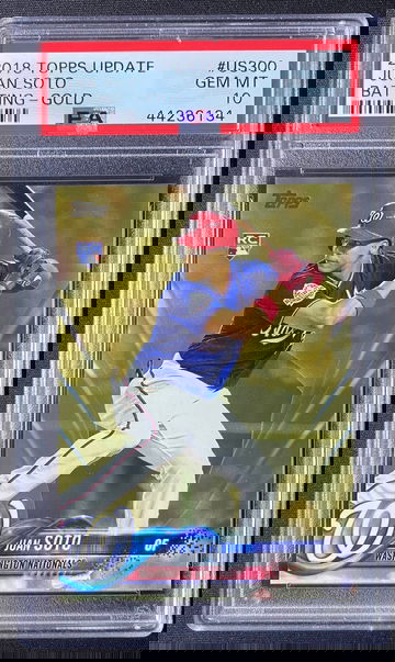 2018 Topps Gold Juan Soto Rookie PSA 10