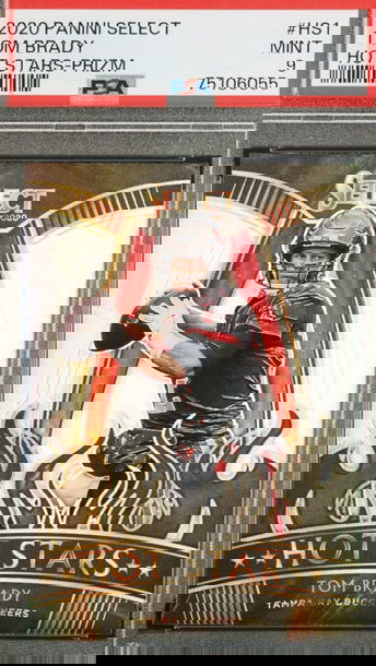 2020 Select Tom Brady Hot Stars Prizm PSA 9