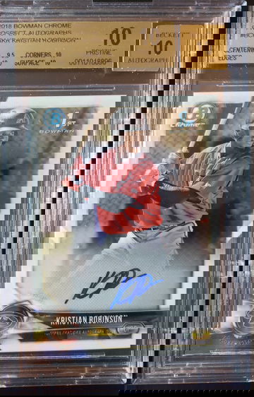 2018 Bowman Kristian Robinson Auto BGS 10/10 Pristine