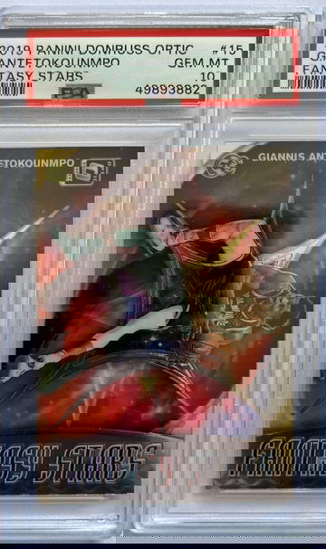 2019 Panini Donruss Optic Giannis Antetokounmpo Fantasy Stars PSA 10