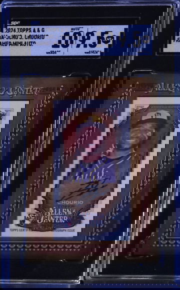 Jackson Chourio 2024 Topps Allen & Ginter Mini Autograph Rookie Auto SGC 9.5 RC