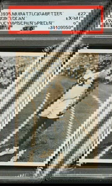 1935 Muratti Cigarettes Olympischen Spielen Eddie Tolan Track & Field Olympics HOF PSA 6