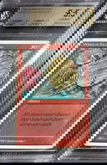 1994 Magic The Gathering MTG Summer Edition Edgar Wheel Of Fortune BGS 9.5 Quad 