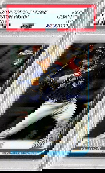 2019 Topps Chrome Update Keston Hiura Jr. PSA 10