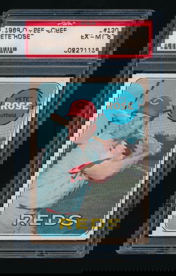 1969 OPC #120, Pete Rose PSA 6 EXMT