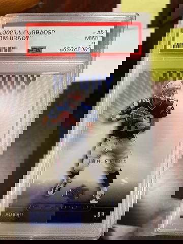 2002 Upper Deck Graded Tom Brady PSA 9