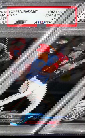 Juan Soto 2018 Topps Chrome Update #HMT55 PSA 10