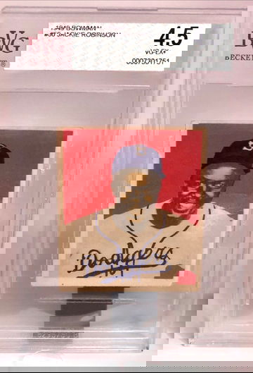 Jackie Robinson 1949 Bowman Rookie BVG 4.5! (Low Reserve, Only $4500!)