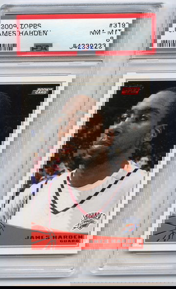 2009 topps james harden 319 psa 8