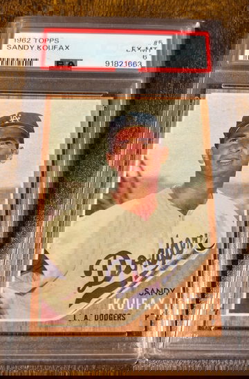 1962 Topps Sandy Koufax PSA 6