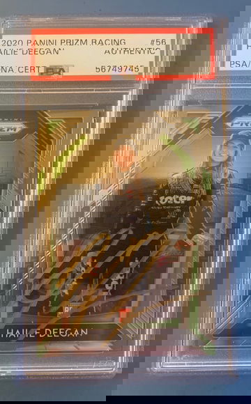 2020 hailie deegan prizm psa authentic auto
