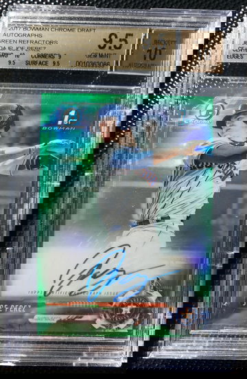 2017 Bowman Joe Perez Green Refractor Auto #/99 BGS 9.5/10