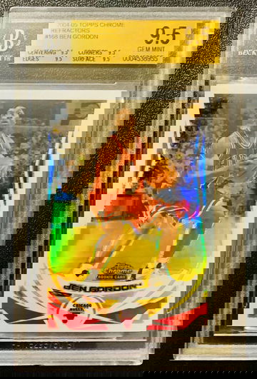 2004-05 Topps Chrome Ben Gordon Refractor RC TRUE GEM BGS 9.5